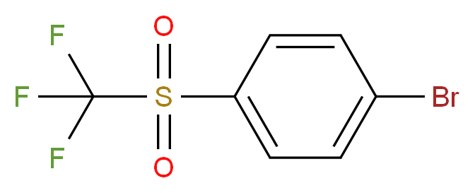 1-Bromo-4-[(trifluoromethyl)sulfonyl]benzene_分子结构_CAS_312-20-9)