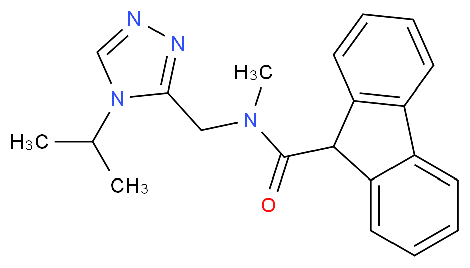 N-[(4-isopropyl-4H-1,2,4-triazol-3-yl)methyl]-N-methyl-9H-fluorene-9-carboxamide_分子结构_CAS_)
