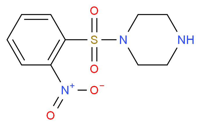 1-(2-Nitro-benzenesulfonyl)-piperazine_分子结构_CAS_301331-16-8)