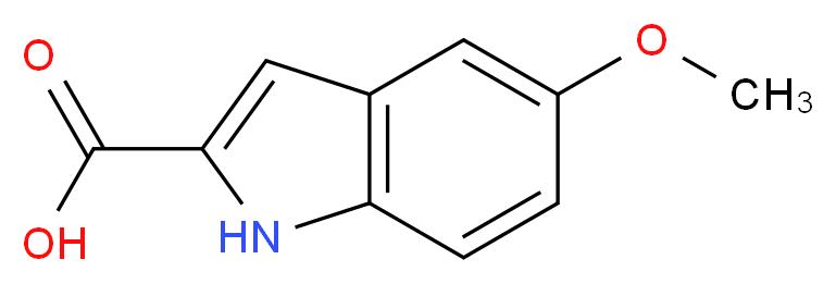 5-Methoxyindole-2-carboxylic acid_分子结构_CAS_4382-54-1)