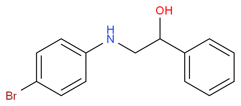 2-(4-Bromoanilino)-1-phenyl-1-ethanol_分子结构_CAS_91851-17-1)