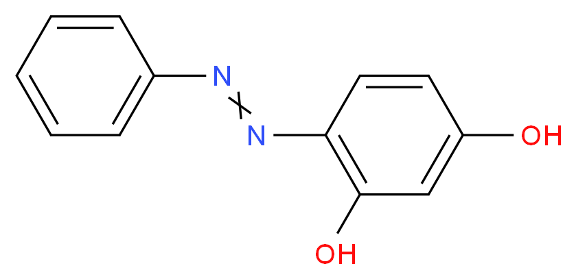 4-(2-phenyldiazen-1-yl)benzene-1,3-diol_分子结构_CAS_2051-85-6