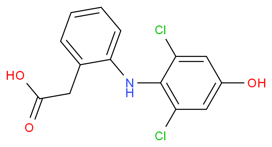 4'-Hydroxy Diclofenac_分子结构_CAS_64118-84-9)