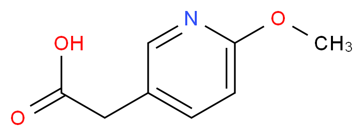 2-(6-methoxypyridin-3-yl)acetic acid_分子结构_CAS_902130-87-4