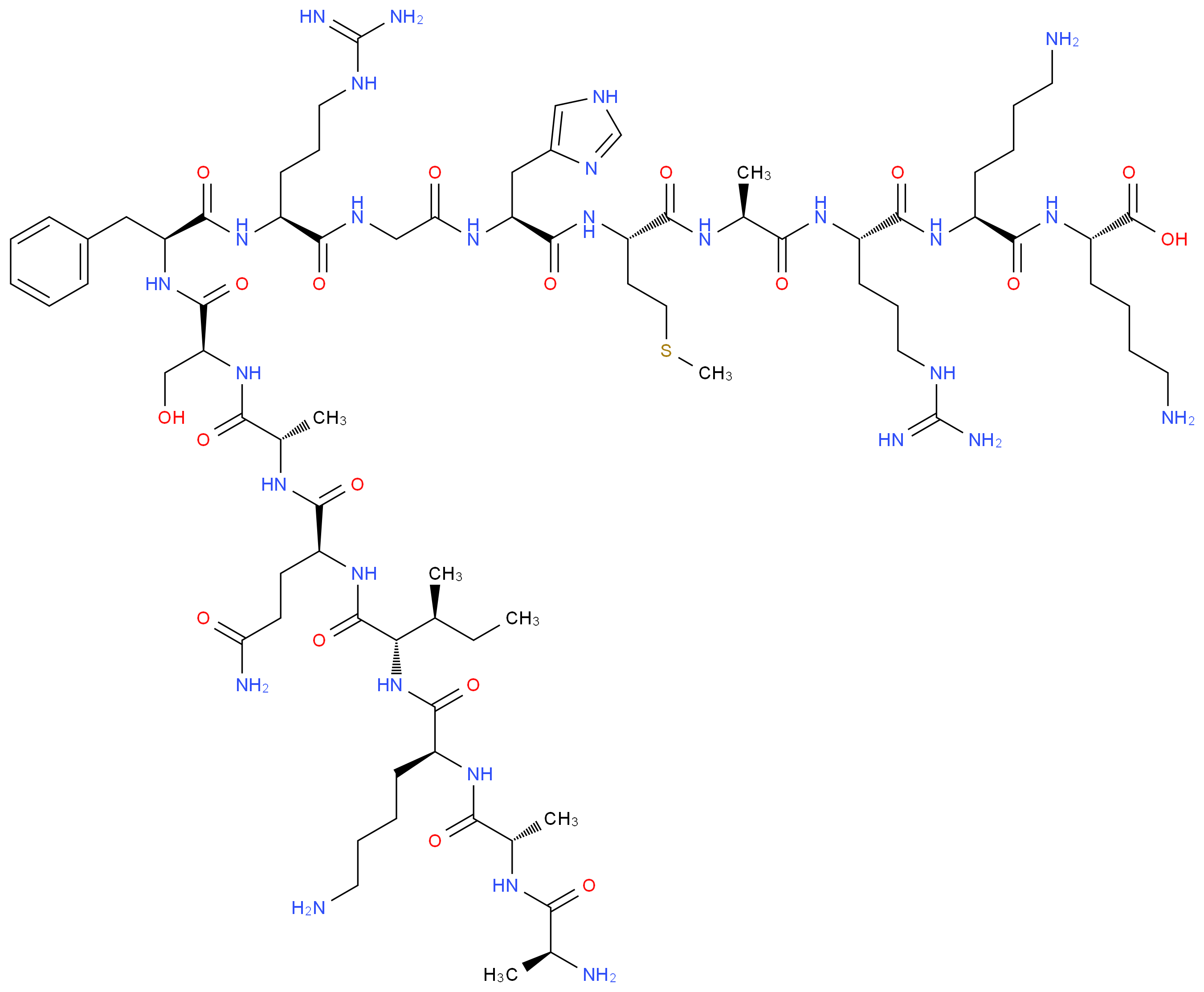Neurogranin Fragment 28-43_分子结构_CAS_146554-17-8)