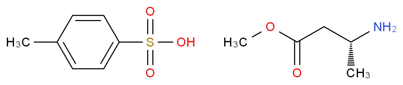 4-methylbenzene-1-sulfonic acid methyl (3R)-3-aminobutanoate_分子结构_CAS_409081-18-1