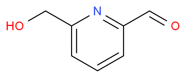 6-(hydroxymethyl)pyridine-2-carbaldehyde_分子结构_CAS_54221-96-4
