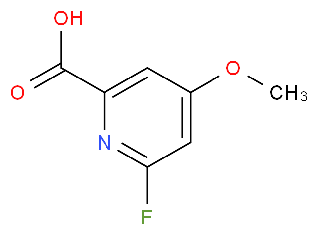 6-fluoro-4-methoxypyridine-2-carboxylic acid_分子结构_CAS_1060805-15-3