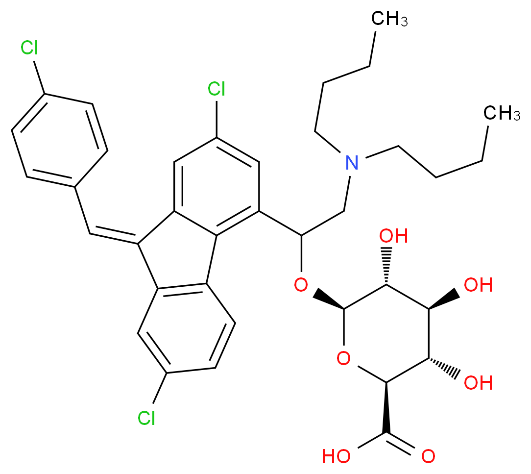 Lumefantrine β-D-Glucuronide_分子结构_CAS_)