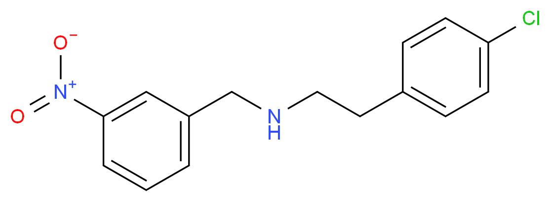 2-(4-chlorophenyl)-N-(3-nitrobenzyl)ethanamine_分子结构_CAS_355383-31-2)