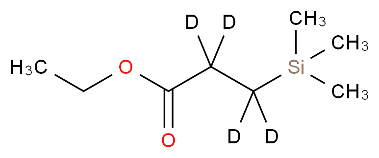 ethyl 3-(trimethylsilyl)(<sup>2</sup>H<sub>4</sub>)propanoate_分子结构_CAS_302911-89-3