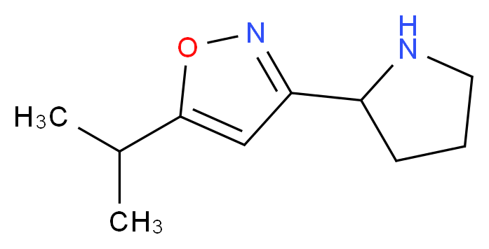 5-Isopropyl-3-pyrrolidin-2-ylisoxazole_分子结构_CAS_)