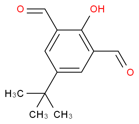 5-(tert-Butyl)-2-hydroxyisophthalaldehyde_分子结构_CAS_84501-28-0)