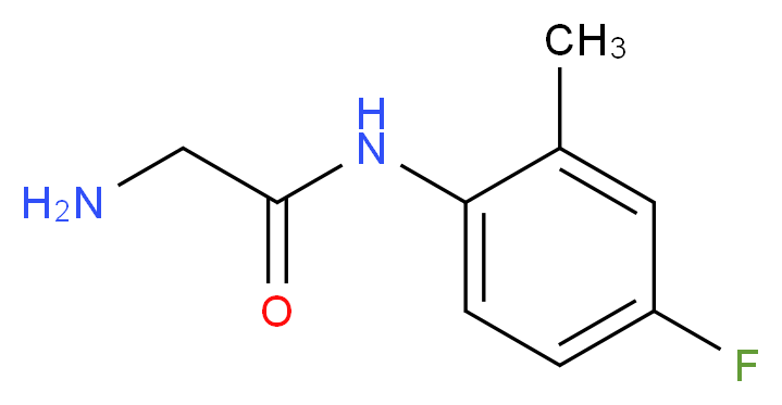 N~1~-(4-fluoro-2-methylphenyl)glycinamide_分子结构_CAS_1016507-22-4)