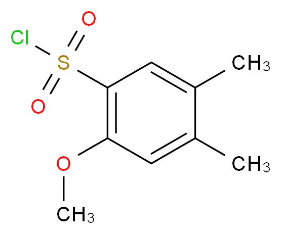 2-methoxy-4,5-dimethylbenzene-1-sulfonyl chloride_分子结构_CAS_90416-52-7