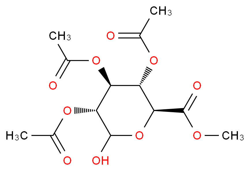 2,3,4-Tri-O-acetyl-α-D-glucuronic Acid Methyl Ester_分子结构_CAS_72692-06-9)