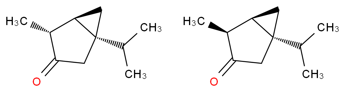 (1S,4R,5R)-4-methyl-1-(propan-2-yl)bicyclo[3.1.0]hexan-3-one; (1S,4S,5R)-4-methyl-1-(propan-2-yl)bicyclo[3.1.0]hexan-3-one_分子结构_CAS_76231-76-0
