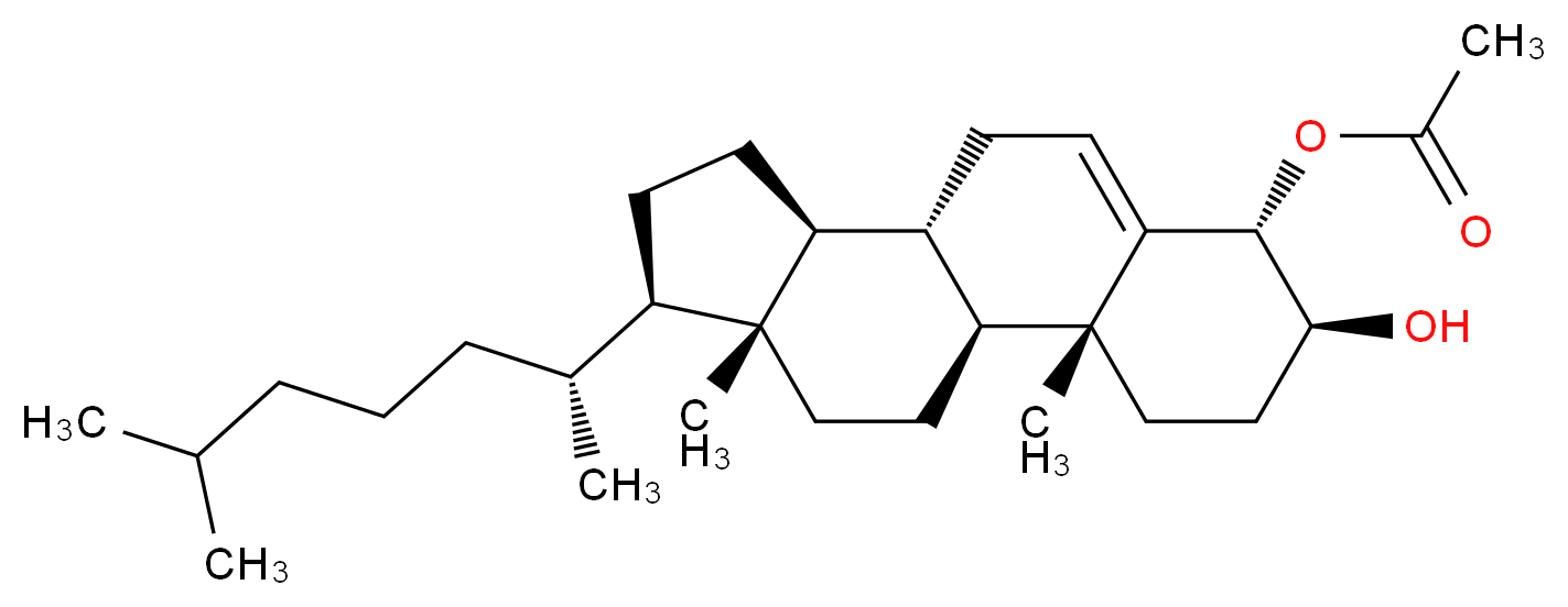 4β-Hydroxy Cholesterol 4-Acetate_分子结构_CAS_2515-18-6)