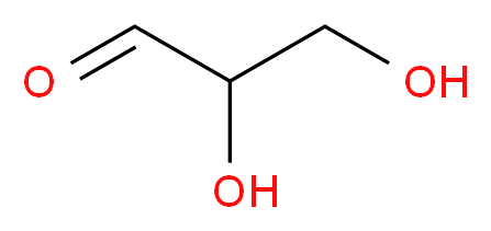 2,3-dihydroxypropanal_分子结构_CAS_56-82-6