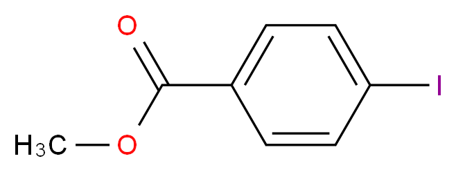 methyl 4-iodobenzoate_分子结构_CAS_619-44-3