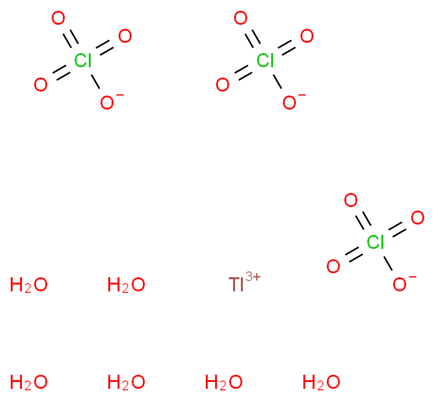 thallium(3+) ion hexahydrate triperchlorate_分子结构_CAS_15596-83-5