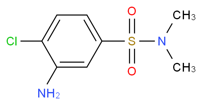 3-Amino-4-chloro-N,N-dimethyl-benzenesulfonamide_分子结构_CAS_100313-81-3)