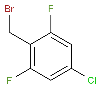 2-(bromomethyl)-5-chloro-1,3-difluorobenzene_分子结构_CAS_537013-52-8