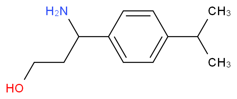 3-AMINO-3-(4-ISOPROPYL-PHENYL)-PROPAN-1-OL_分子结构_CAS_955287-40-8)