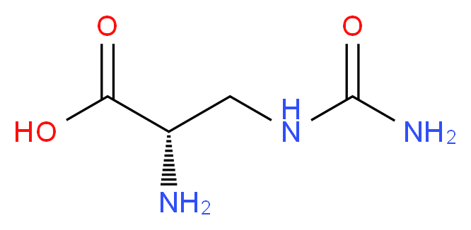 (2S)-2-amino-3-(carbamoylamino)propanoic acid_分子结构_CAS_1483-07-4