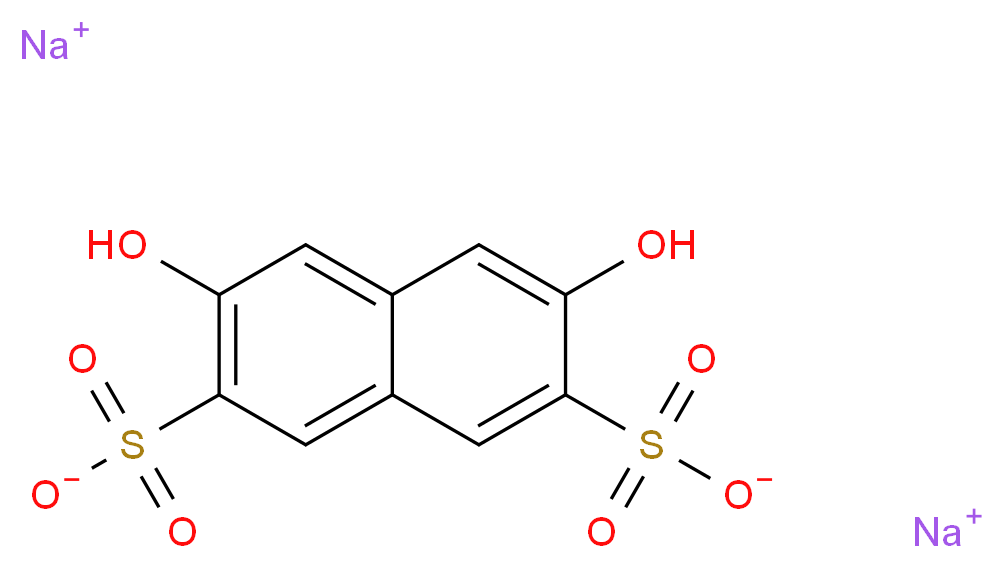 disodium 3,6-dihydroxyNaphthalene-2,7-disulphonate_分子结构_CAS_7153-21-1)