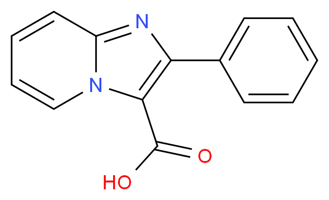 2-苯基咪唑[1,2-a]吡啶-3-羧酸_分子结构_CAS_123533-41-5)