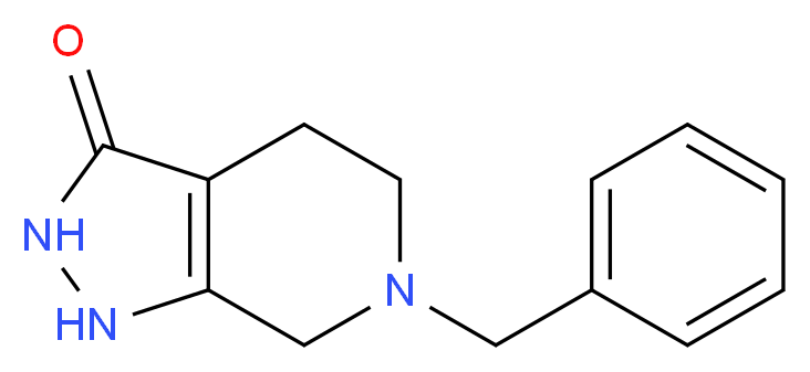 6-Benzyl-1,2,4,5,6,7-hexahydropyrazolo[3,4-c]pyridin-3-one_分子结构_CAS_909187-64-0)