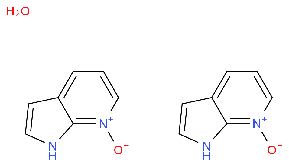 bis(1H-pyrrolo[2,3-b]pyridin-7-ium-7-olate) hydrate_分子结构_CAS_1202864-61-6