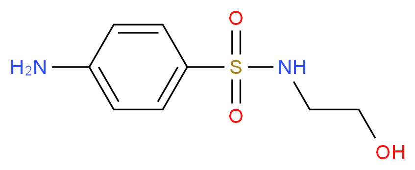 4-Amino-N-(2-hydroxyethyl)benzenesulphonamide_分子结构_CAS_4862-94-6)