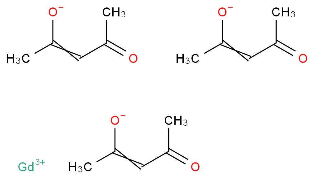 乙酰丙酮钆(III)水合物, REacton&reg;_分子结构_CAS_64438-54-6)