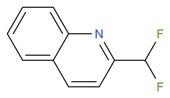 2-(difluoromethyl)quinoline_分子结构_CAS_1075184-01-8