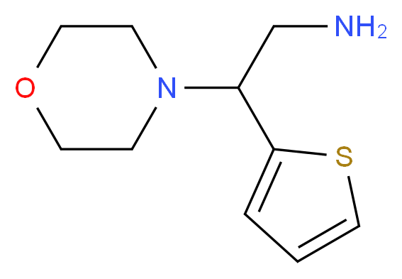 2-Morpholin-4-yl-2-thiophen-2-yl-ethylamine_分子结构_CAS_)