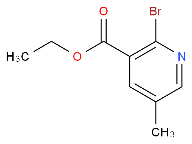 ethyl 2-bromo-5-methylpyridine-3-carboxylate_分子结构_CAS_65996-16-9