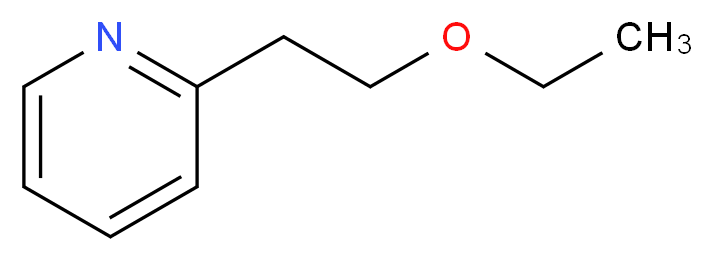 2-(2-ethoxyethyl)pyridine_分子结构_CAS_28672-54-0