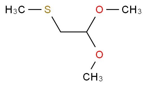 1,1-dimethoxy-2-(methylsulfanyl)ethane_分子结构_CAS_40015-15-4