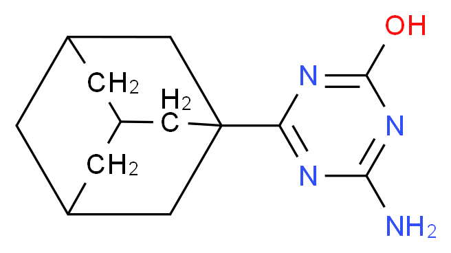 4-(adamantan-1-yl)-6-amino-1,3,5-triazin-2-ol_分子结构_CAS_151250-94-1