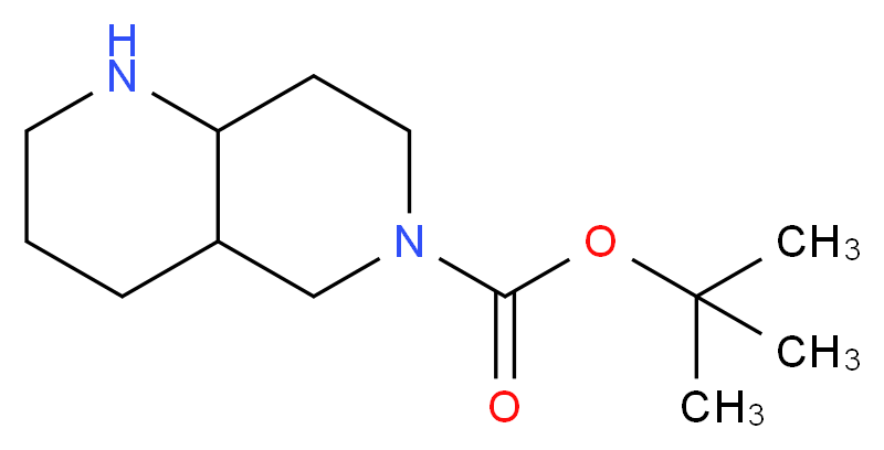 tert-butyl octahydro-1,6-naphthyridine-6(7H)-carboxylate_分子结构_CAS_616875-90-2)