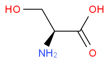 L-SERINE, USP GRADE_分子结构_CAS_56-45-1)