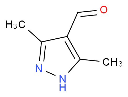 3,5-Dimethyl-1H-pyrazole-4-carbaldehyde_分子结构_CAS_201008-71-1)