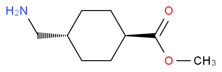 (1R,4R)-Methyl 4-(aminomethyl)cyclohexanecarboxylate_分子结构_CAS_50738-63-1)