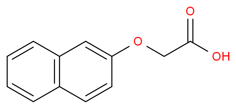 2-(naphthalen-2-yloxy)acetic acid_分子结构_CAS_120-23-0