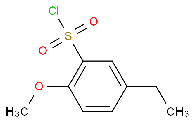 5-ethyl-2-methoxybenzene-1-sulfonyl chloride_分子结构_CAS_88040-88-4