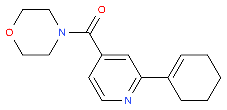 4-(2-cyclohex-1-en-1-ylisonicotinoyl)morpholine_分子结构_CAS_)