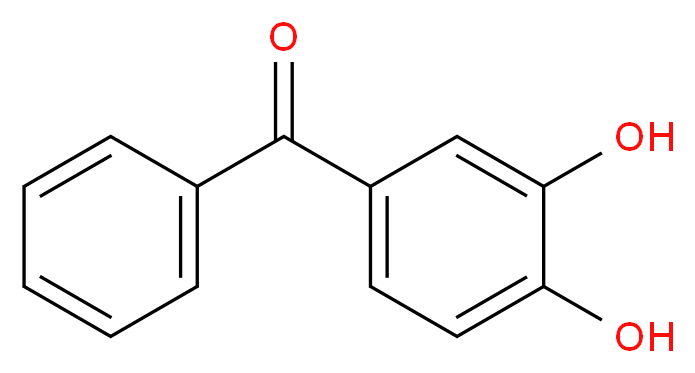 4-benzoylbenzene-1,2-diol_分子结构_CAS_10425-11-3