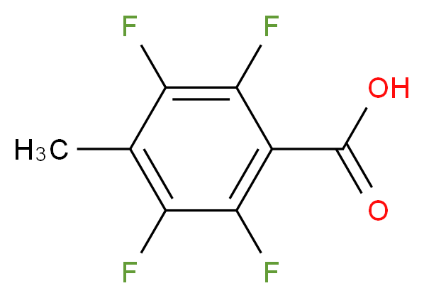 2,3,5,6-四氟-4-甲基苯甲酸_分子结构_CAS_652-32-4)
